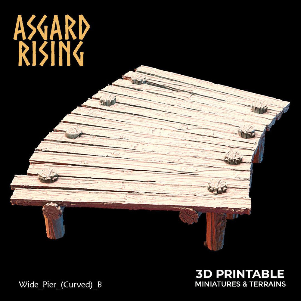 3D Printed Asgard Rising The Coastal Harbor Pier Set 28 32 mm Wargaming DnD (Online Only)