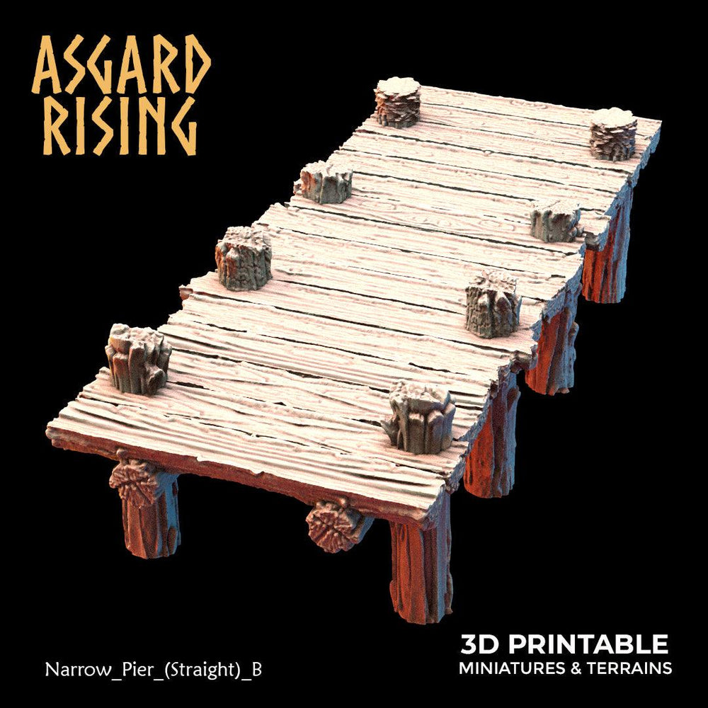 3D Printed Asgard Rising The Coastal Harbor Pier Set 28 32 mm Wargaming DnD (Online Only)