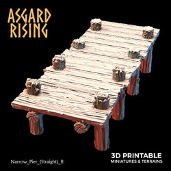 3D Printed Asgard Rising The Coastal Harbor Pier Set 28 32 mm Wargaming DnD (Online Only)