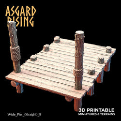 3D Printed Asgard Rising The Coastal Harbor Pier Set 28 32 mm Wargaming DnD (Online Only)