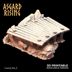 3D Printed Asgard Rising The Coastal Harbor Pier Set 28 32 mm Wargaming DnD (Online Only)
