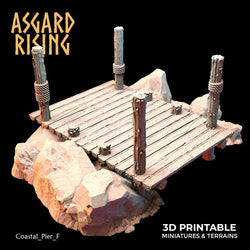 3D Printed Asgard Rising The Coastal Harbor Pier Set 28 32 mm Wargaming DnD (Online Only)