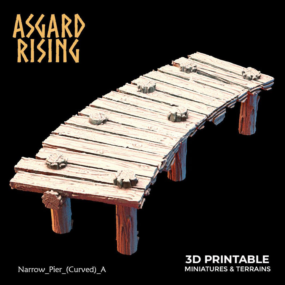 3D Printed Asgard Rising The Coastal Harbor Pier Set 28 32 mm Wargaming DnD (Online Only)