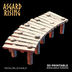 3D Printed Asgard Rising The Coastal Harbor Pier Set 28 32 mm Wargaming DnD (Online Only)