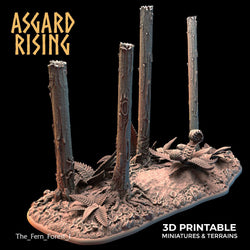3D Printed Asgard Rising The Fern Forest 28 32 mm Wargaming DnD (Online Only)