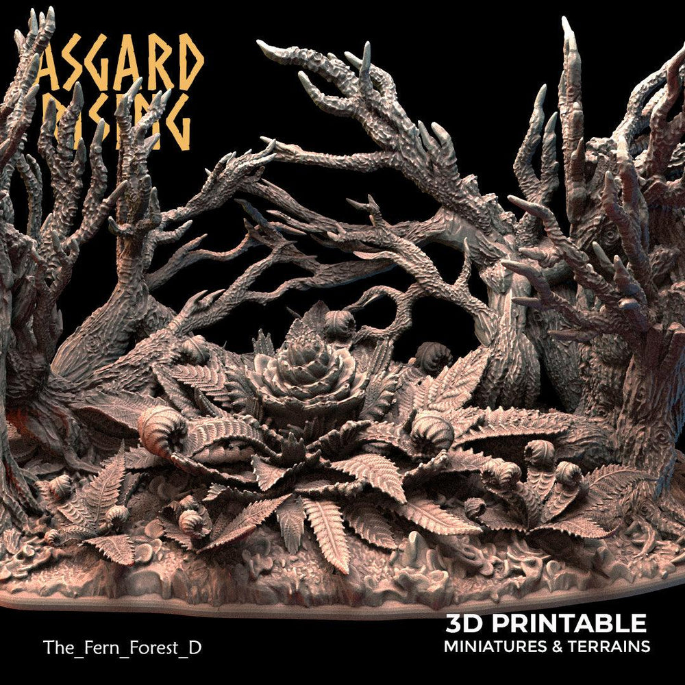 3D Printed Asgard Rising The Fern Forest 28 32 mm Wargaming DnD (Online Only)