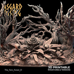 3D Printed Asgard Rising The Fern Forest 28 32 mm Wargaming DnD (Online Only)