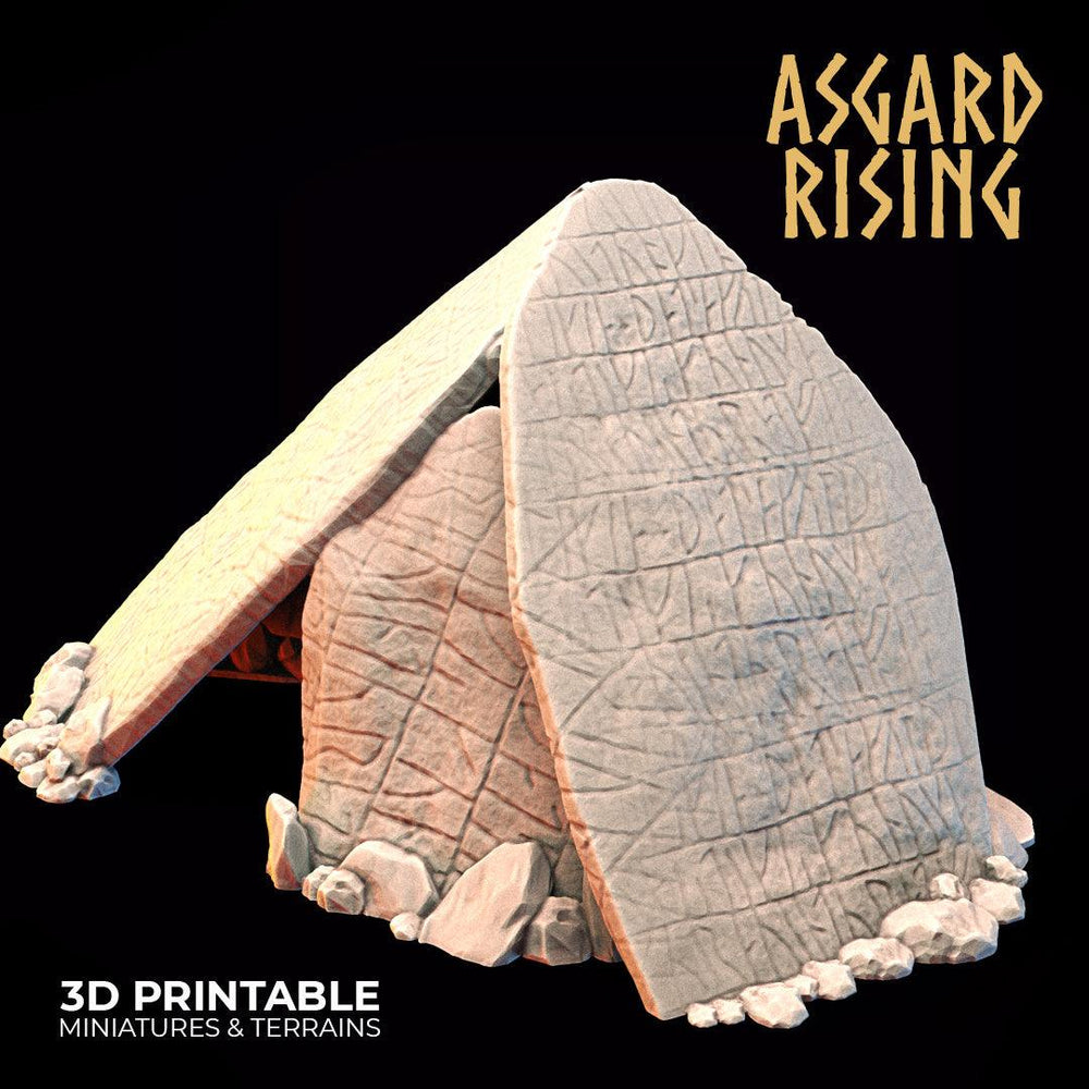 3D Printed Asgard Rising Tomb Entrance 28mm-32mm Ragnarok D&D (Online Only)