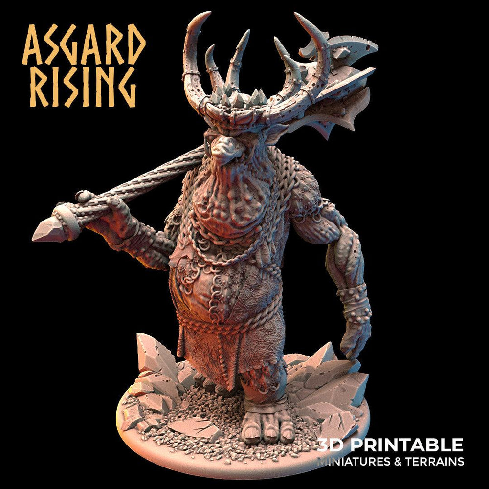 3D Printed Asgard Rising Trollfolk Mountain King | 32mm D&D (Online Only)