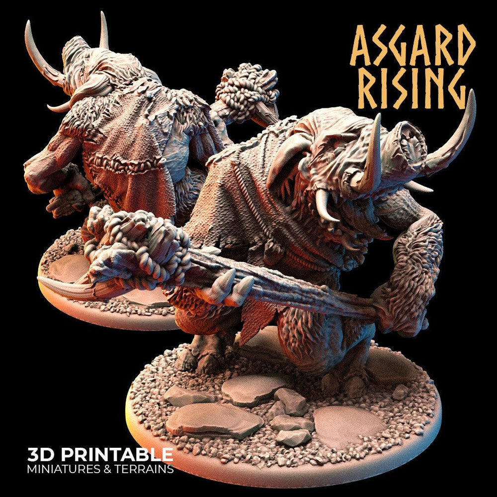 3D Printed Asgard Rising Tundra Trolls Set 28 32mm Ragnarok D&D (Online Only)