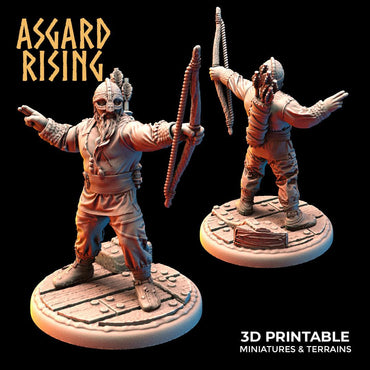 3D Printed Asgard Rising Viking Archer 32mm Ragnarok D&D (Online Only)