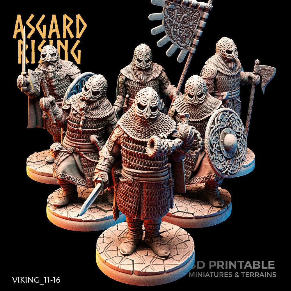 3D Printed Asgard Rising Viking Huscarls 28mm - 32mm (Online Only)