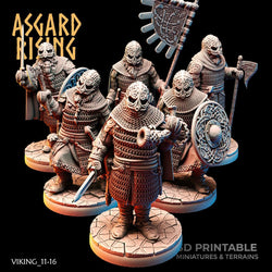 3D Printed Asgard Rising Viking Huscarls 28mm - 32mm (Online Only)