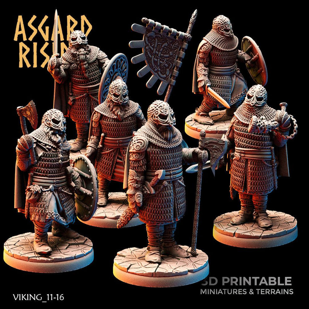 3D Printed Asgard Rising Viking Huscarls 28mm - 32mm (Online Only)