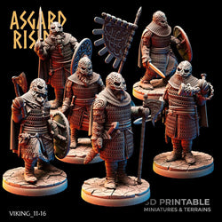 3D Printed Asgard Rising Viking Huscarls 28mm - 32mm (Online Only)