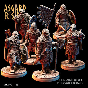 3D Printed Asgard Rising Viking Huscarls 28mm - 32mm (Online Only)