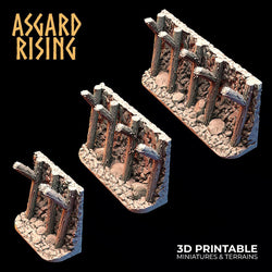 3D Printed Asgard Rising Viking Moutain Hideout Modular Set 28mm - 32mm (Online Only)