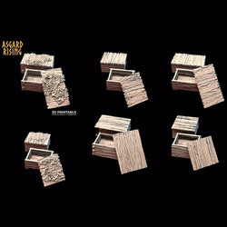 3D Printed Asgard Rising Viking Moutain Hideout Modular Set 28mm - 32mm (Online Only)