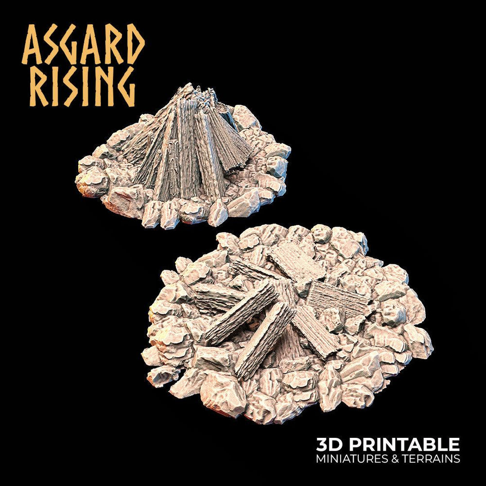 3D Printed Asgard Rising Viking Moutain Hideout Modular Set 28mm - 32mm (Online Only)
