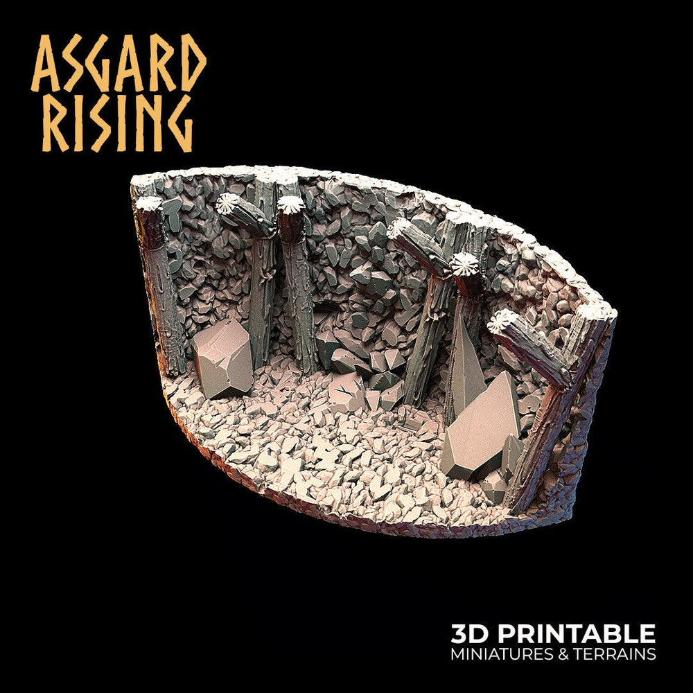 3D Printed Asgard Rising Viking Moutain Hideout Modular Set 28mm - 32mm (Online Only)