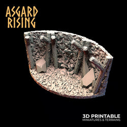 3D Printed Asgard Rising Viking Moutain Hideout Modular Set 28mm - 32mm (Online Only)