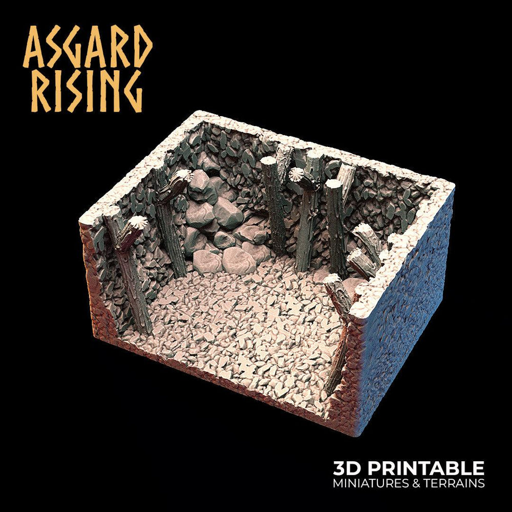 3D Printed Asgard Rising Viking Moutain Hideout Modular Set 28mm - 32mm (Online Only)