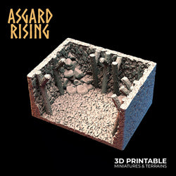 3D Printed Asgard Rising Viking Moutain Hideout Modular Set 28mm - 32mm (Online Only)