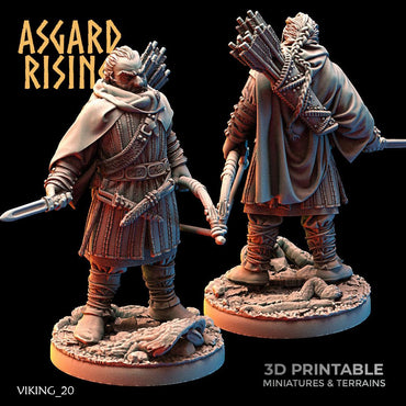 3D Printed Asgard Rising Viking Rangers 28 32 mm Wargaming DnD (Online Only)