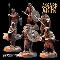 3D Printed Asgard Rising Viking Rune Guardians of the Raven Clan - 28 32mm Wargaming DnD (Online Only)