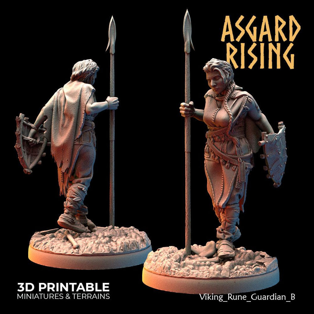 3D Printed Asgard Rising Viking Rune Guardians of the Raven Clan - 28 32mm Wargaming DnD (Online Only)