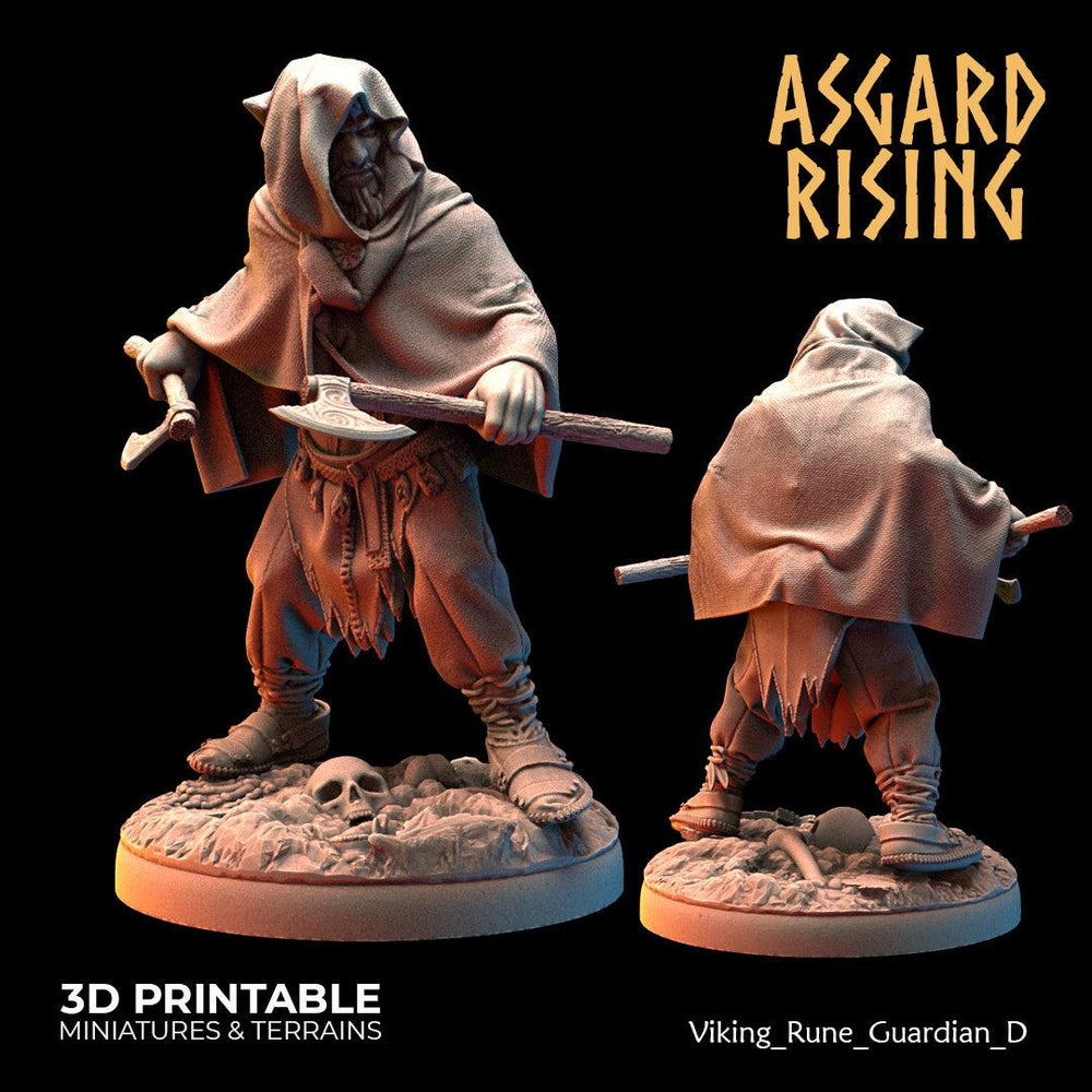 3D Printed Asgard Rising Viking Rune Guardians of the Raven Clan - 28 32mm Wargaming DnD (Online Only)