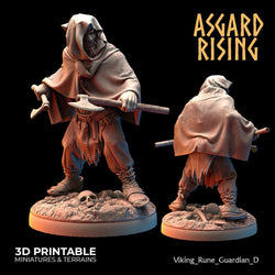 3D Printed Asgard Rising Viking Rune Guardians of the Raven Clan - 28 32mm Wargaming DnD (Online Only)