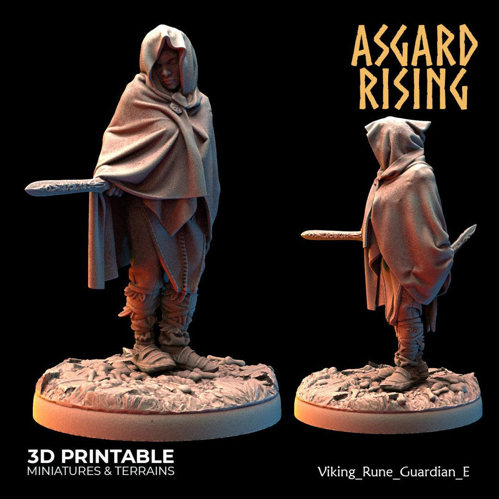 3D Printed Asgard Rising Viking Rune Guardians of the Raven Clan - 28 32mm Wargaming DnD (Online Only)