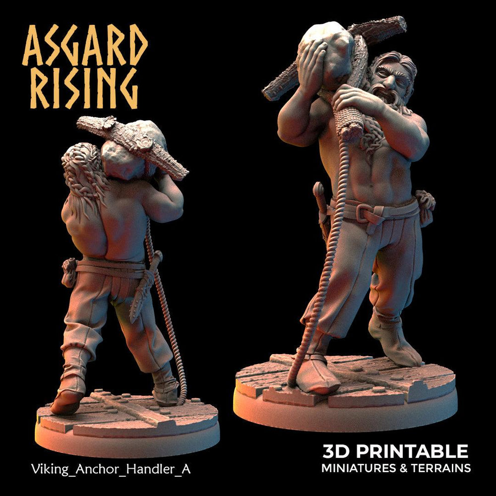 3D Printed Asgard Rising Viking Sailors Crew 28 32 mm Wargaming DnD (Online Only)