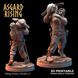 3D Printed Asgard Rising Viking Sailors Crew 28 32 mm Wargaming DnD (Online Only)