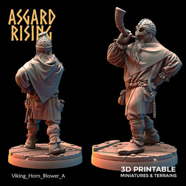 3D Printed Asgard Rising Viking Sailors Rowers 28 32 mm Wargaming DnD (Online Only)
