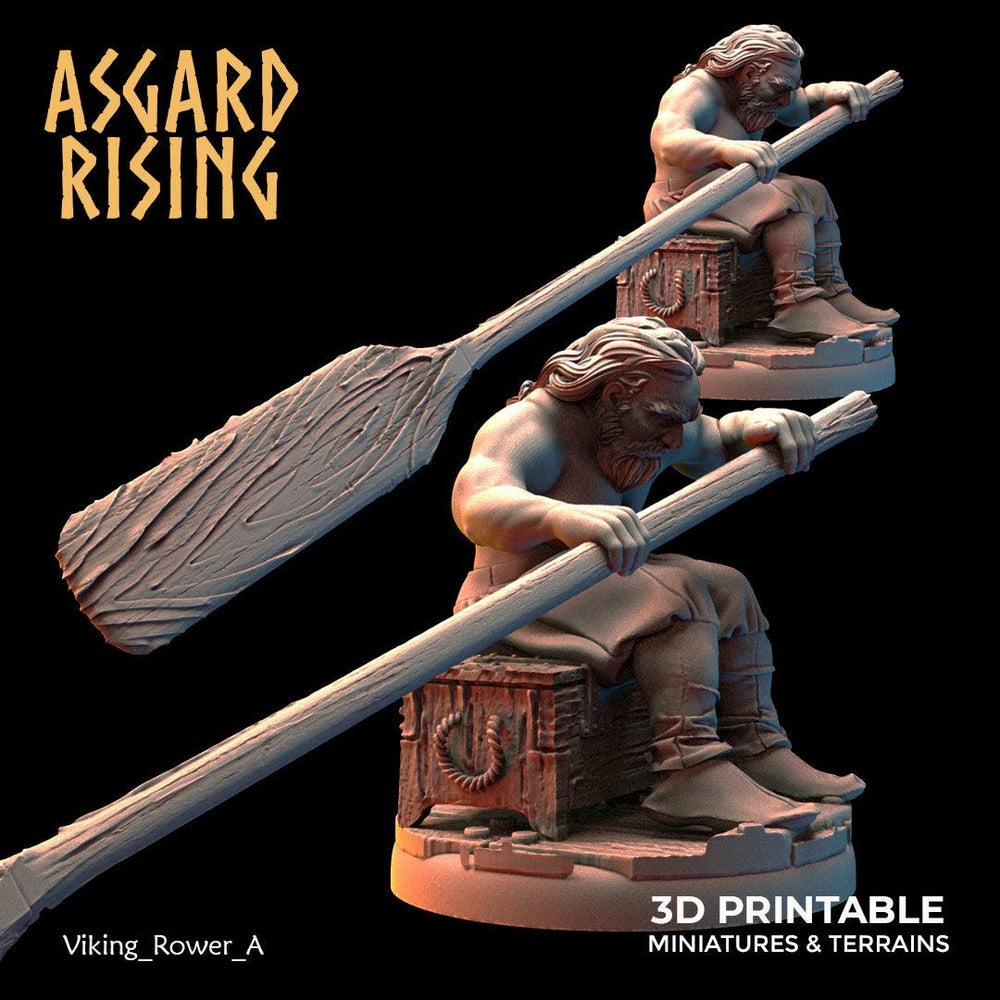 3D Printed Asgard Rising Viking Sailors Rowers 28 32 mm Wargaming DnD (Online Only)