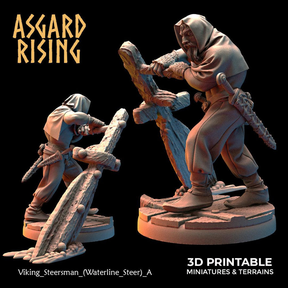 3D Printed Asgard Rising Viking Sailors Rowers 28 32 mm Wargaming DnD (Online Only)