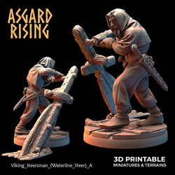 3D Printed Asgard Rising Viking Sailors Rowers 28 32 mm Wargaming DnD (Online Only)