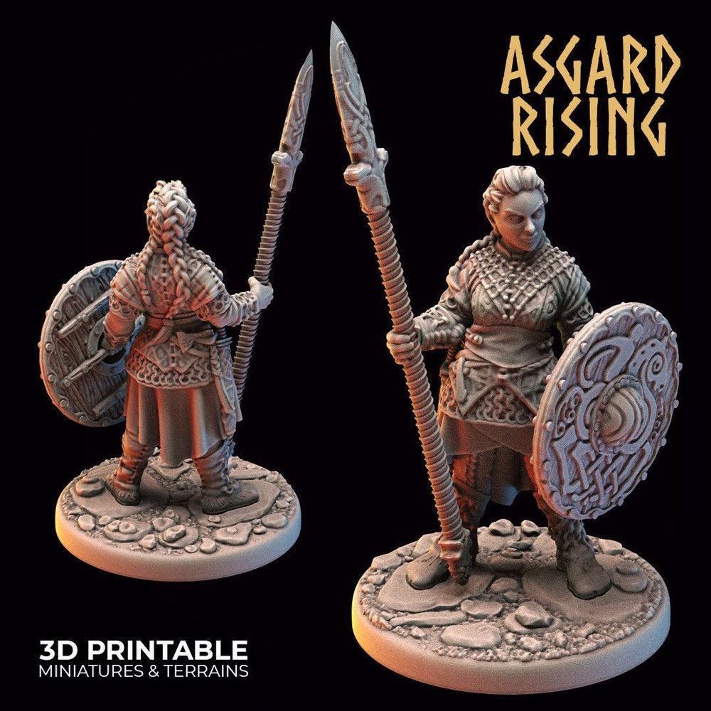 3D Printed Asgard Rising Viking Shieldmaidens Set 1 Viking Shieldmaidens Sets 28 32 mm Wargaming DnD (Online Only)