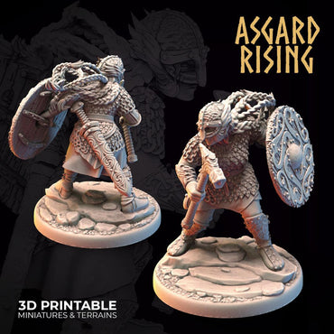 3D Printed Asgard Rising Viking Shieldmaidens Set 2 Viking Shieldmaidens Sets 28 32 mm Wargaming DnD (Online Only)