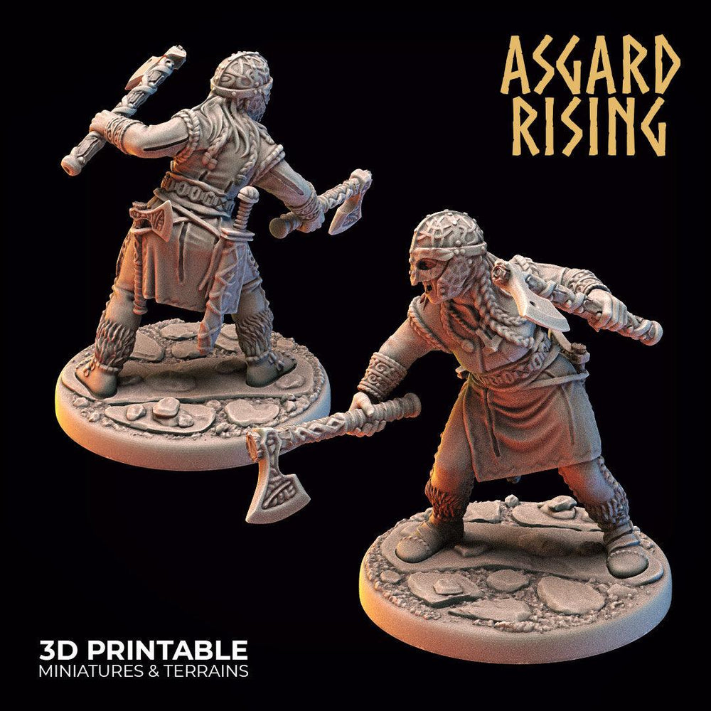 3D Printed Asgard Rising Viking Shieldmaidens Set 2 Viking Shieldmaidens Sets 28 32 mm Wargaming DnD (Online Only)