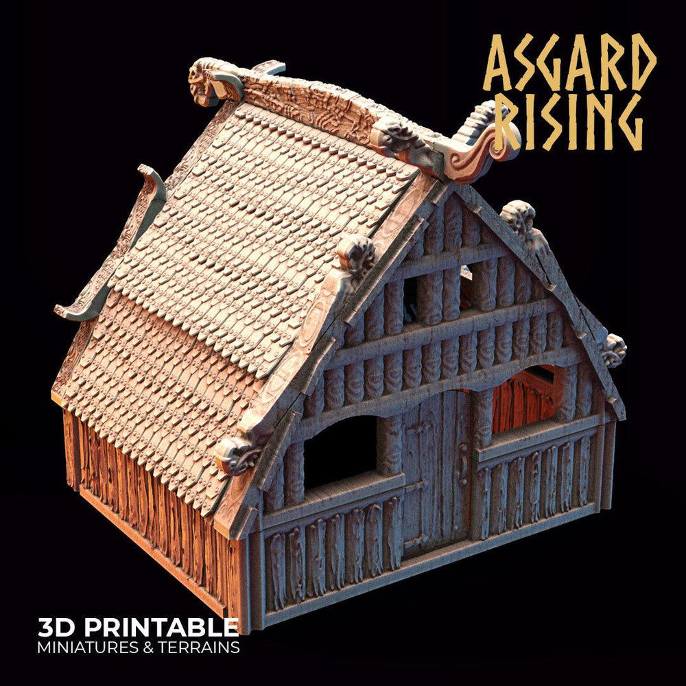 3D Printed Asgard Rising Viking Village Modular Set 28mm - 32mm Ragnarok D&D (Online Only)