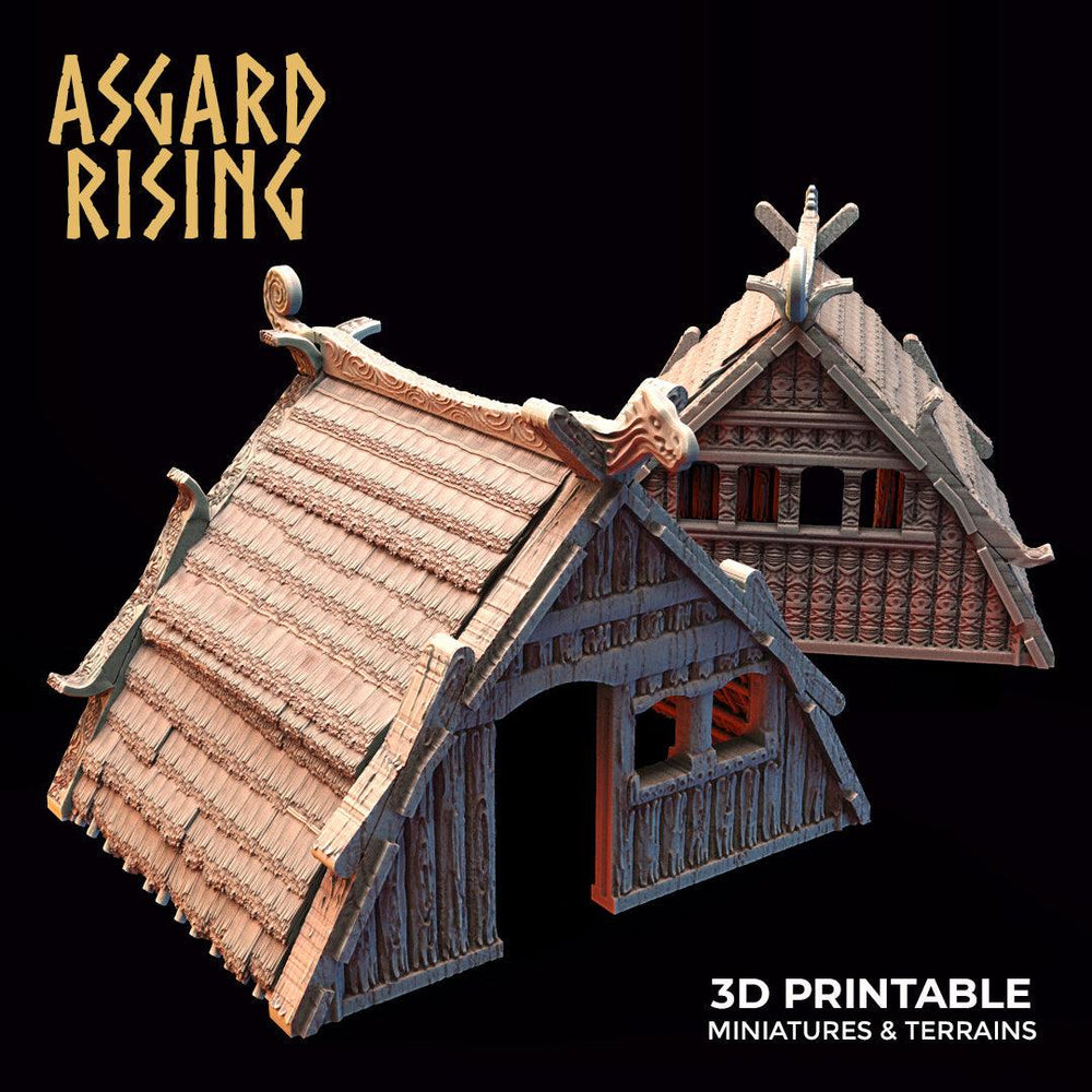 3D Printed Asgard Rising Viking Village Modular Set 28mm - 32mm Ragnarok D&D (Online Only)
