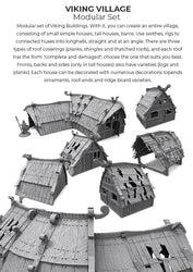 3D Printed Asgard Rising Viking Village Modular Set 28mm - 32mm Ragnarok D&D (Online Only)