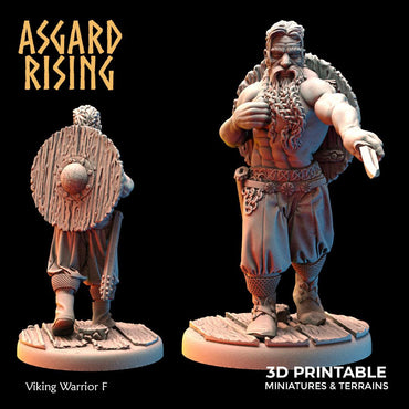 3D Printed Asgard Rising Viking Warriors Set 2 28 32 mm Wargaming DnD (Online Only)