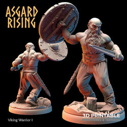 3D Printed Asgard Rising Viking Warriors Set 2 28 32 mm Wargaming DnD (Online Only)