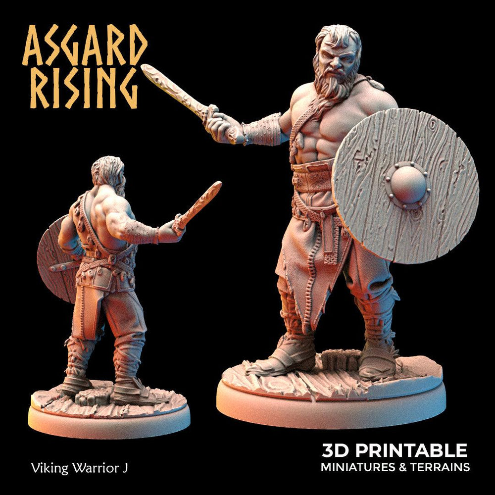 3D Printed Asgard Rising Viking Warriors Set 2 28 32 mm Wargaming DnD (Online Only)
