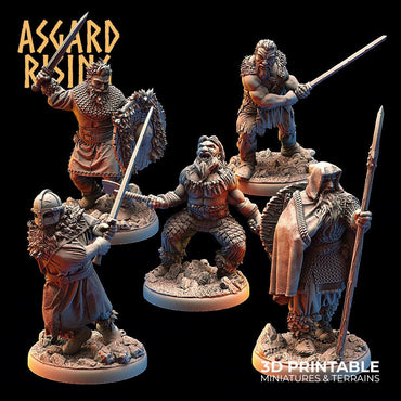 3D Printed Asgard Rising Vikings of the White Bear Clan Hideout Keepers 28mm - 32mm (Online Only)