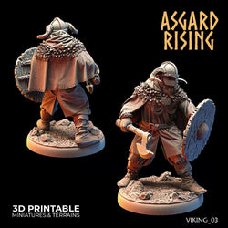 3D Printed Asgard Rising Vikings of the White Bear Clan Warriors 28mm - 32mm (Online Only)